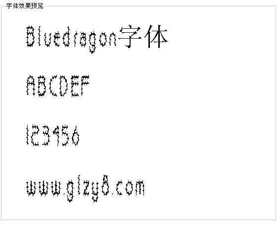 Bluedragon字体