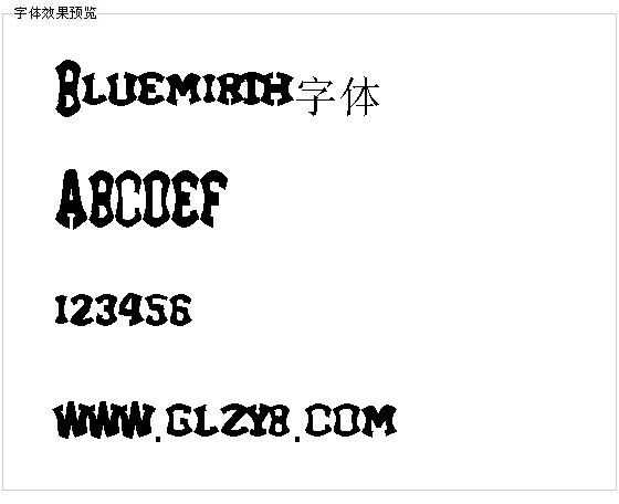Bluemirth字体