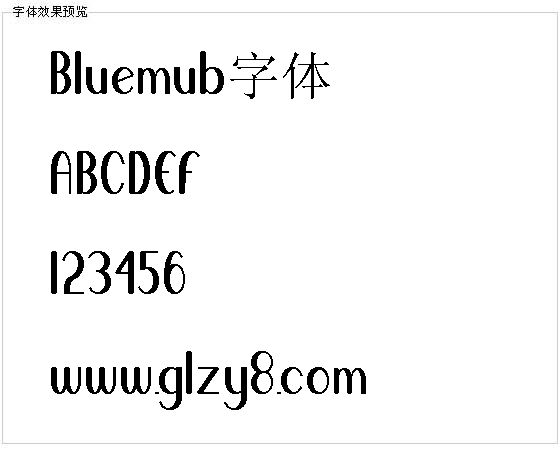 Bluemub字体