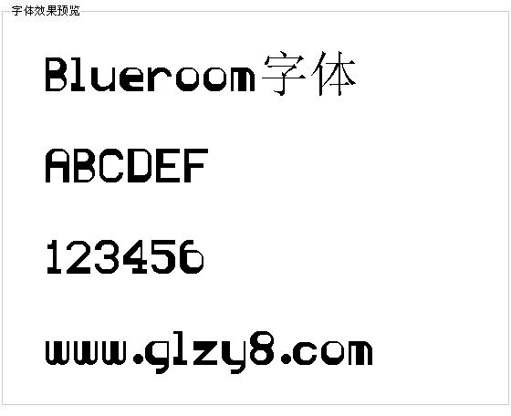 Blueroom字体