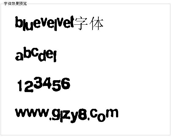 BlueVelvet字体