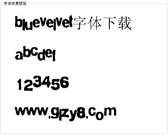 Bluevelvet字体下载