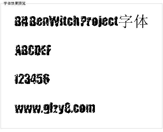 BN BenWitch Project字体