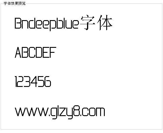 Bndeepblue字体