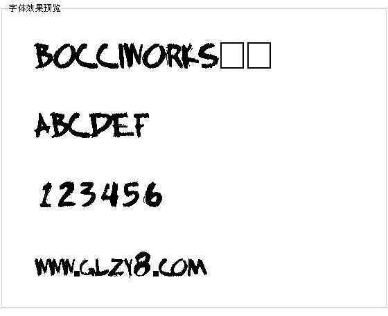 BOCCIWORKS字体