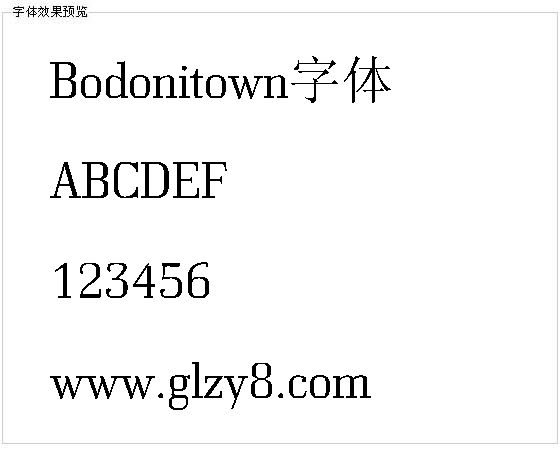 Bodonitown字体