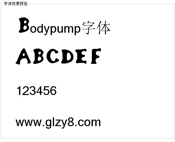 Bodypump字体