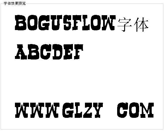 Bogusflow字体