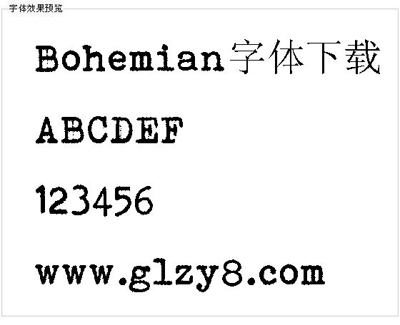 Bohemian字体下载