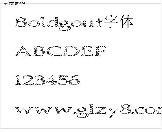 Boldgout字体