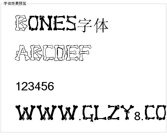 Bones字体