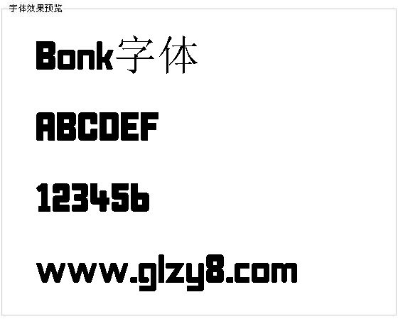 Bonk字体