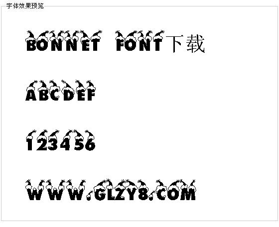 Bonnet Font下载字体