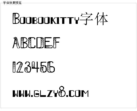 Boobookitty字体