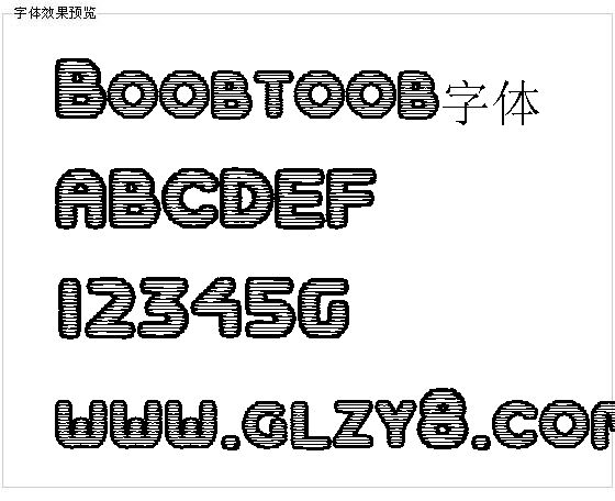 Boobtoob字体