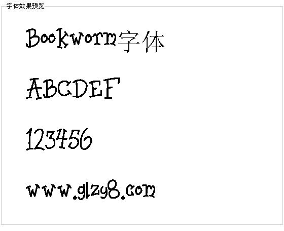 Bookworm字体