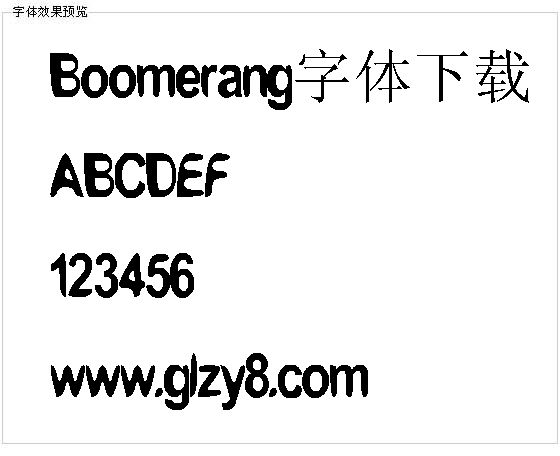 Boomerang字体下载