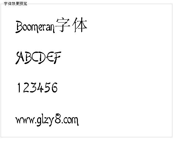 Boomeran字体