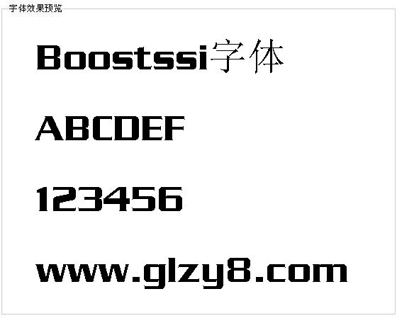 Boostssi字体