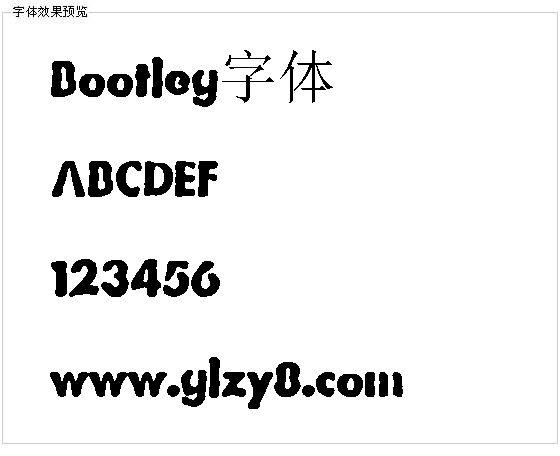 Bootleg字体