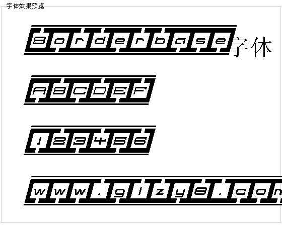 Borderbase字体