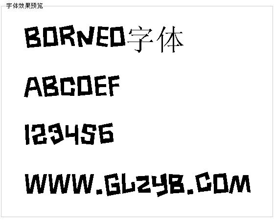 Borneo字体