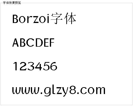 Borzoi字体