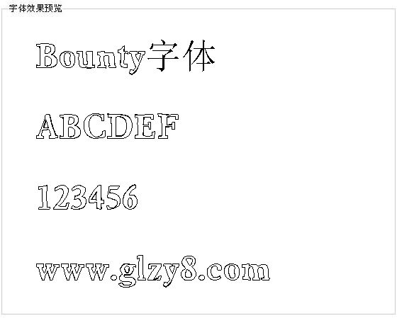 Bounty字体