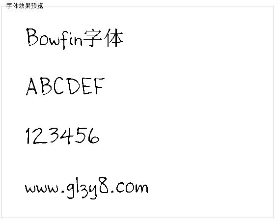 Bowfin字体