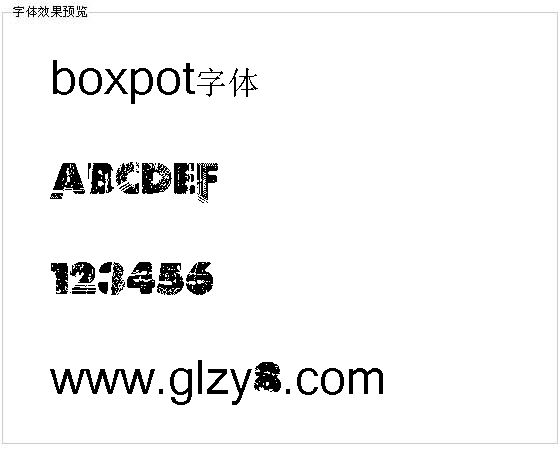 boxpot字体