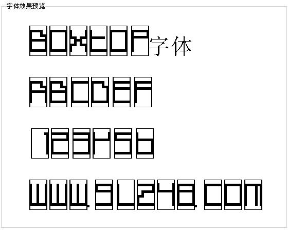 Boxtop字体