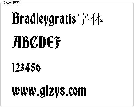 Bradleygratis字体