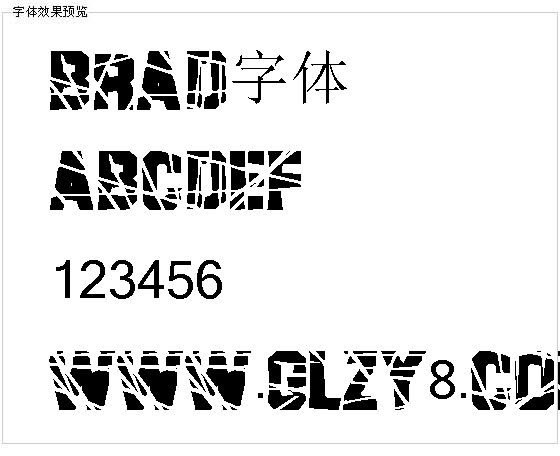 Brad字体