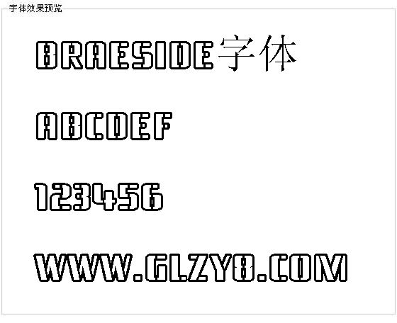 Braeside字体