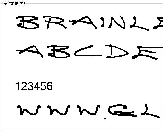 Brainlessthoughts字体