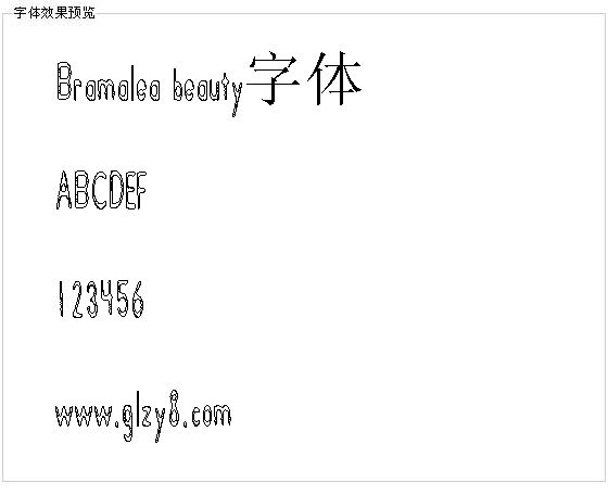 Bramalea beauty字体