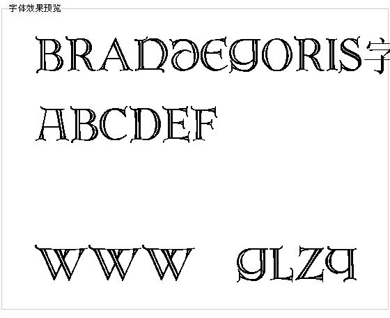 Brandegoris字体