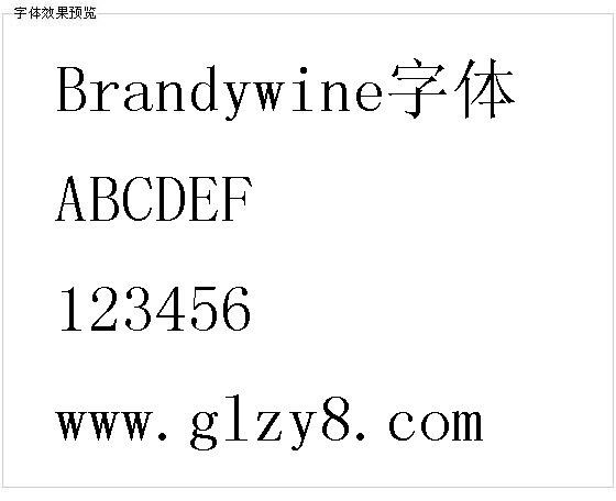 Brandywine字体