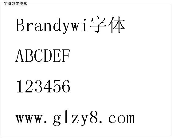 Brandywi字体