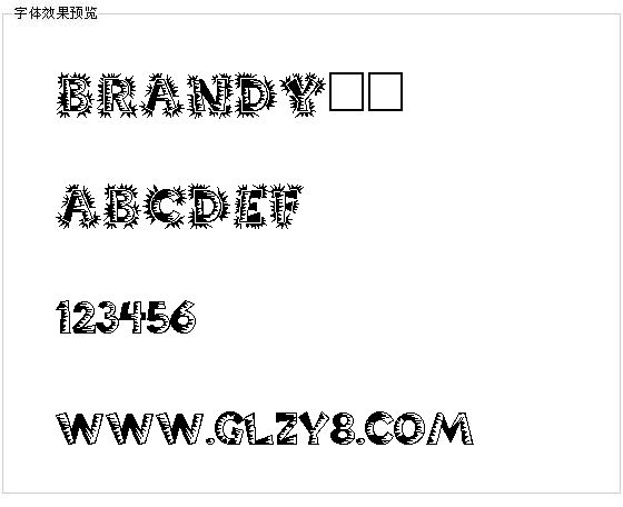 BRANDY字体