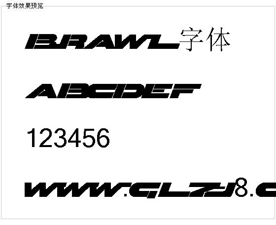 Brawl字体