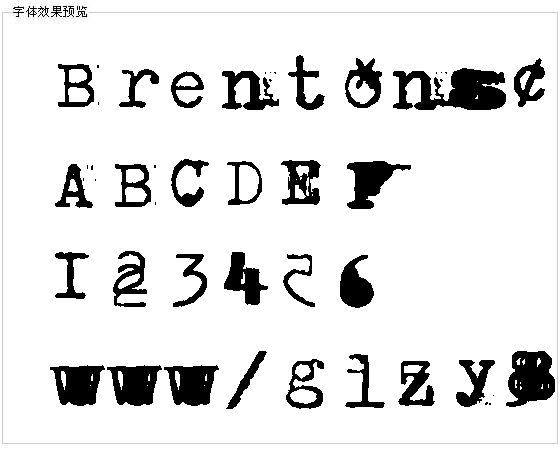 Brentonscrawltype字体