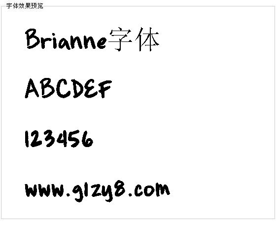 Brianne字体