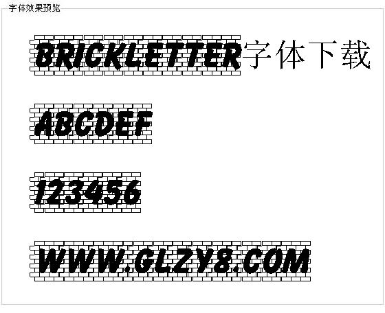 Brickletter字体下载