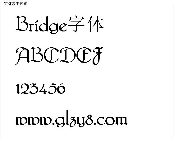 Bridge字体