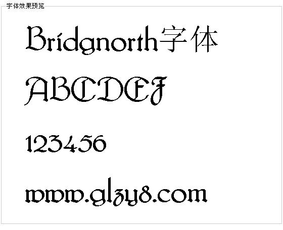 Bridgnorth字体