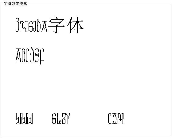 Brigida字体