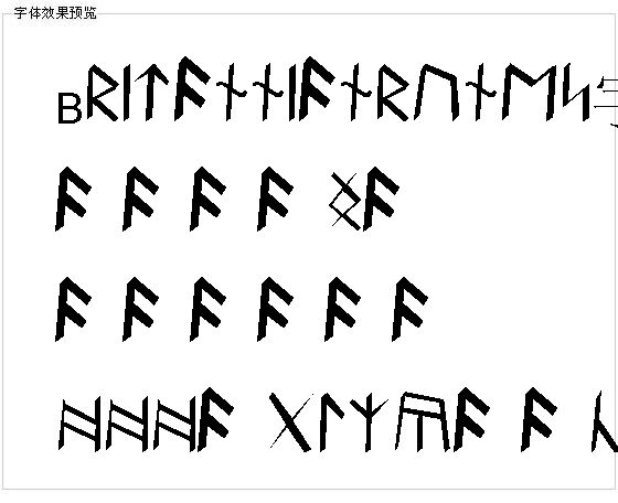 Britannianrunes字体