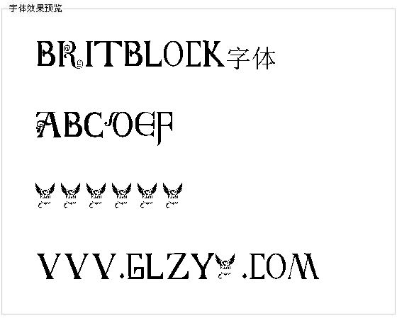 Britblock字体