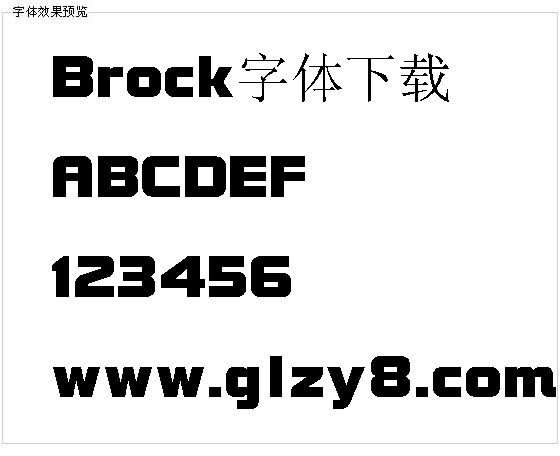 Brock字体下载